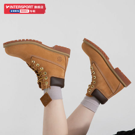 Timberland添柏岚官方女鞋大黄靴户外踢不烂马丁靴登山鞋8168R