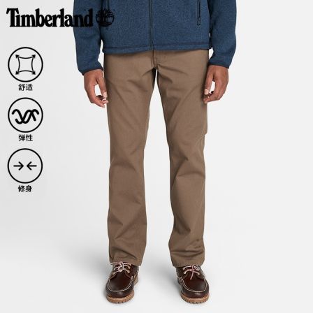 Timberland添柏岚官方男装直筒长裤秋冬新款商务通勤修身|A5M4X