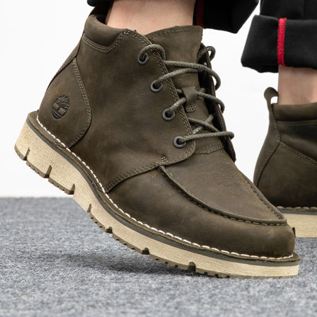 Timberland添柏岚中帮靴男秋季新款户外休闲鞋运动鞋商务休闲皮鞋
