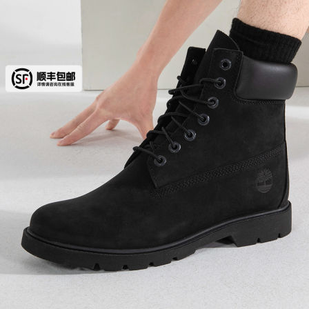 Timberland添柏岚靴子男鞋秋季新款黑色高帮靴运动鞋马丁靴休闲鞋