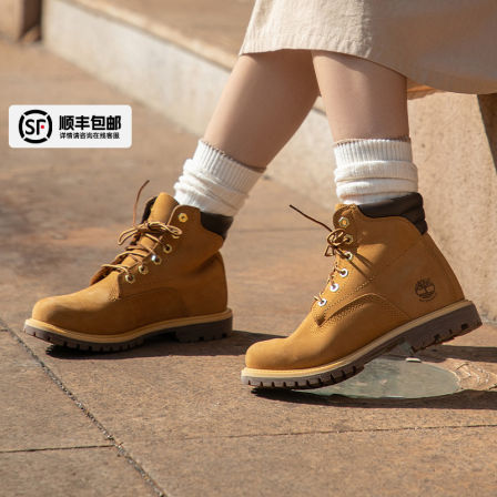 Timberland添柏岚踢不烂官方女鞋大黄靴高帮靴厚底休闲鞋8168R