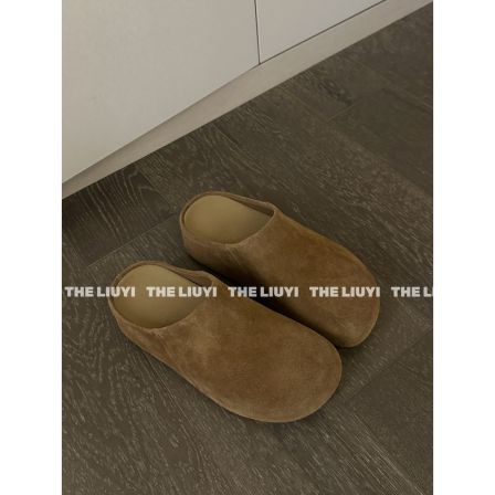 【LIUYI】脚感chao软！增高厚底包头勃肯半拖2784