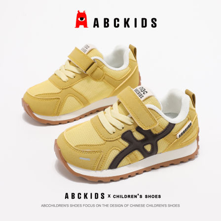 abckids童鞋儿童鞋子轻便休闲鞋2025秋季新款女童时尚透气运动鞋