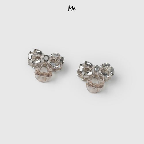 ME【宝石蝴蝶结鲨鱼夹】少女感重工镶珠百搭时尚休闲抓夹MESA2088主图
