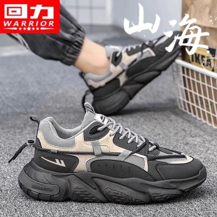 回力男鞋2025新款秋季百搭休闲厚底运动跑步学生减震增高潮鞋老爹