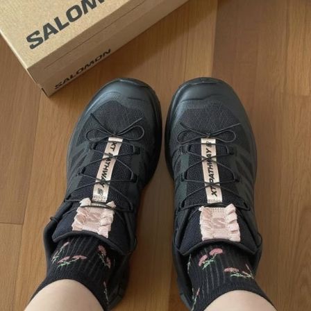 SALOMON 萨洛蒙 XT-Pathway 2 SATIN 芭蕾风 黑粉 户外鞋 477950