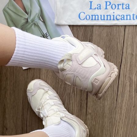 Salomon 萨洛蒙  XA PRO 3D 米灰米绿香草色户外徒步跑鞋 474786