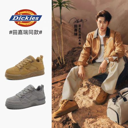 【田嘉瑞同款】Dickies男鞋2025秋季新款厚底鞋百搭男士休闲鞋板鞋
