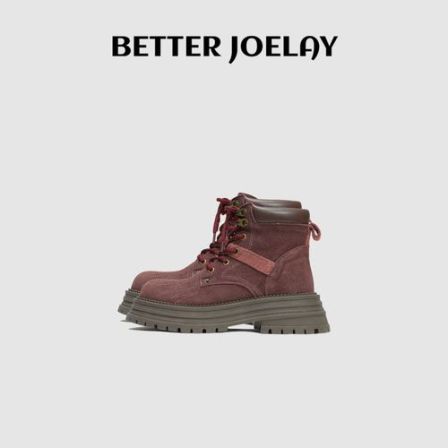 BETTER JOELAY -【时尚线条】复古休闲短靴马丁靴百搭时尚Z6941