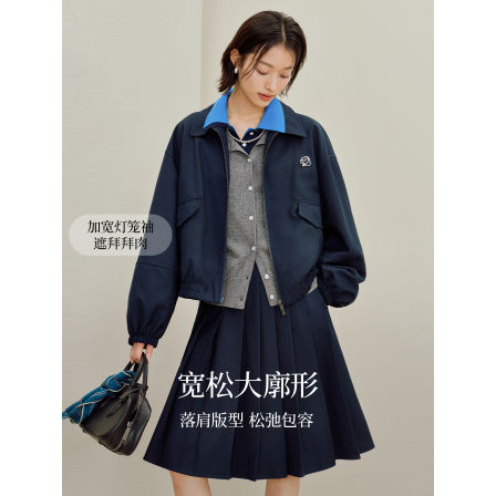 【李佳琦直播间】茵曼复古翻领外套/格子衬衫/阔腿牛仔裤