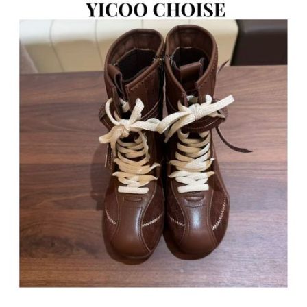 （限定款）YICOO【牧羊人】 小众高端进口超纤加厚中筒靴YC251120洋气