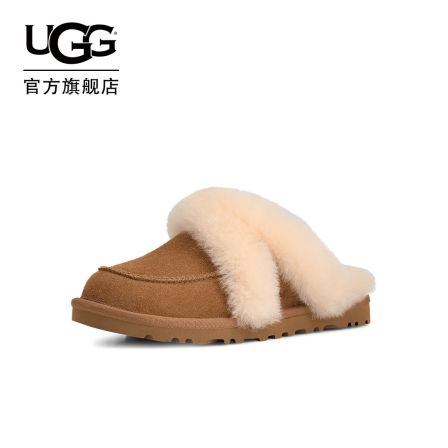 UGG秋季新款女士时尚舒适毛茸款简约包头懒人毛毛鞋 1174571-DB