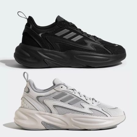 adidas/阿迪达斯男女鞋夏季透气运动鞋黑武士缓震网面复古老爹鞋