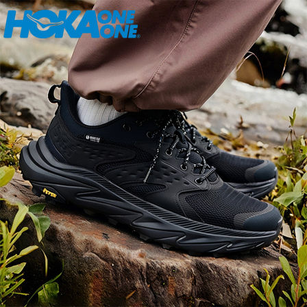 Hoka One One Anacapa 2 GTX 男鞋黑色越野鞋阿纳卡帕2防水徒步鞋