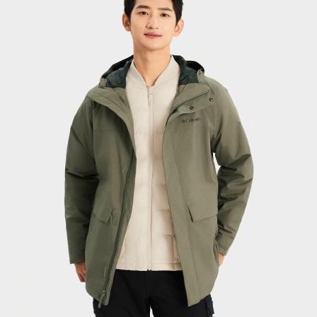 哥伦比亚官网男装秋季新款运动服户外连帽防风衣夹克外套WE9252