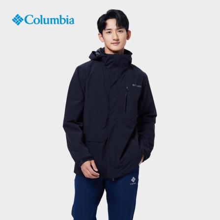 哥伦比亚官方户外运动服新款连帽防风衣登山夹克外套XE2587010