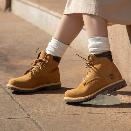 Timberland添柏岚官方女鞋大黄靴秋冬新款户外踢不烂马丁靴8168R