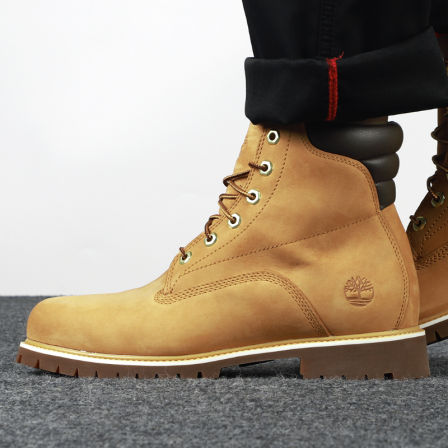 添柏岚（Timberland）大黄靴男鞋秋冬新款户外经典高帮靴踢不烂马
