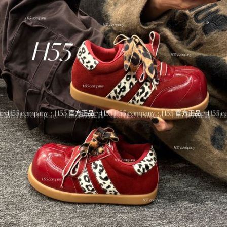 H55-早秋格调丨秋季流行时尚风变异版德训鞋4cm51-2882【K】