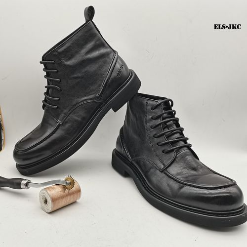 ELS•JKC品牌，俄罗斯设计师设计俄款马臀皮男款捷克靴主图