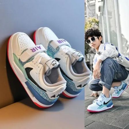 专柜款耐男童鞋低帮板鞋aj3I2秋冬男鞋儿童运动篮球女款鞋子大童