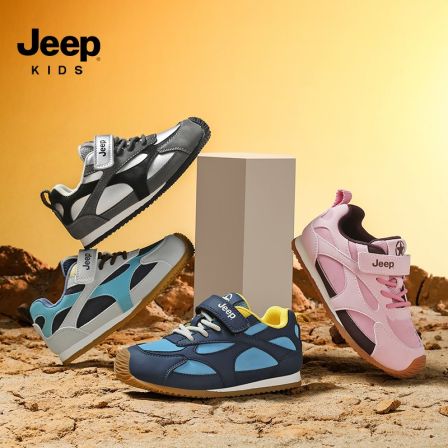 Jeep童鞋男童运动鞋2025秋季新款儿童鞋子户外登山鞋女童跑步鞋