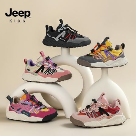 Jeep吉普童鞋儿童运动鞋女童跑步鞋2025年秋季新款轻便男童休闲鞋
