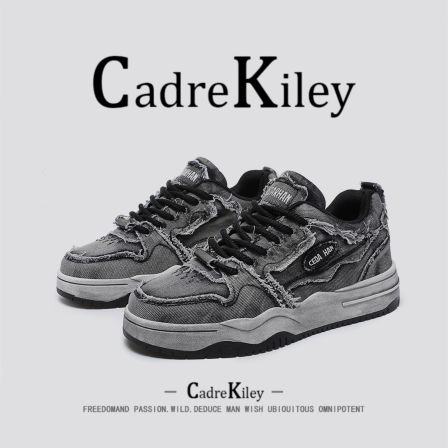 Cadrv Kilry国潮滑板鞋男鞋2025秋季新款水洗做旧复古运动休闲鞋