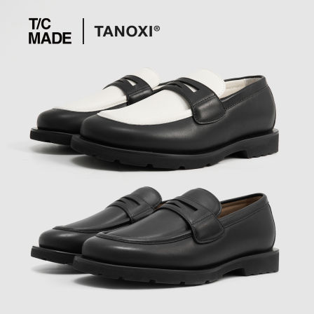TCMADE x TANOXI 联名 小牛皮乐福鞋一脚蹬 VIBRAM大底轻量耐磨鞋