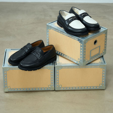 TANOXI T/C MADE联名限定 VIBRAM鞋底 牛胎皮 老钱风乐福鞋皮鞋