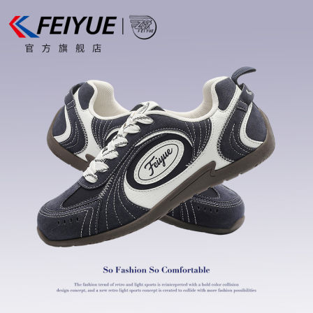 feiyue/飞跃女鞋德训鞋2025秋冬新款爆款复古休闲薄底运动赛车鞋