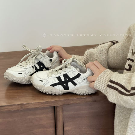 男童运动鞋2025春秋季新款童鞋软底鞋子透气老爹鞋潮牌儿童休闲鞋