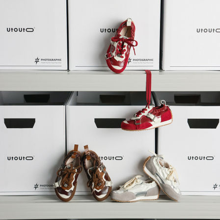 utouto大耳象女童拼色个性休闲鞋2025秋季新款宝儿百搭防滑鞋子