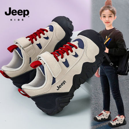jeep儿童运动鞋女童鞋子秋季2025新款轻便防滑小学生休闲阿甘潮鞋