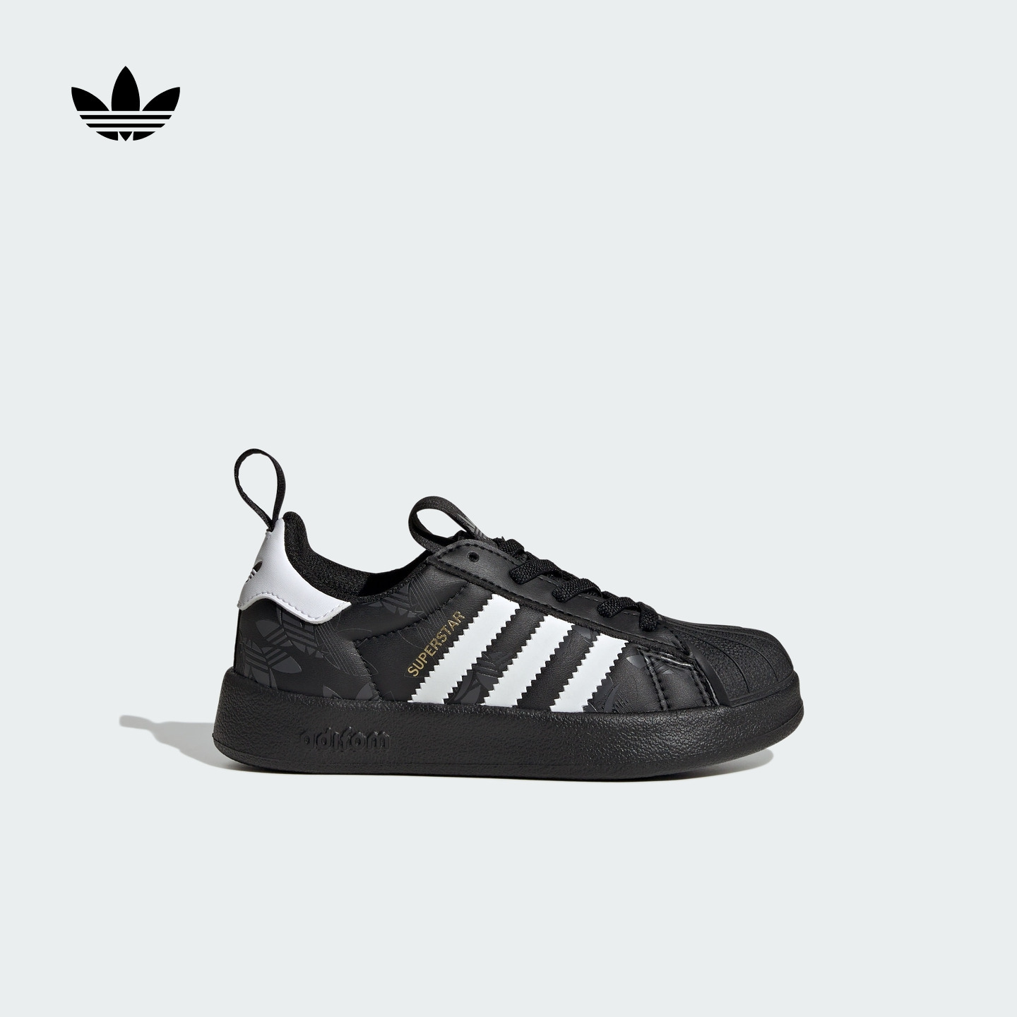 小童adiFOM SUPERSTAR 360一脚蹬贝壳头板鞋adidas阿迪达斯三叶草主图