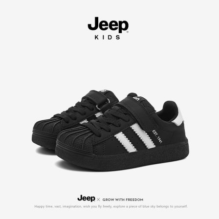 jeep男童运动鞋2025秋季新款儿童鞋子软底防滑女童休闲板鞋童鞋