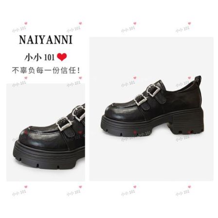 2025新款时尚百搭英伦风乐福鞋HZD05607  跟高5.5CM