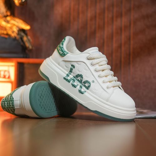 Lee2025秋季新款男士真皮爆款运动鞋厚底小白鞋时尚潮流厚底鞋主图