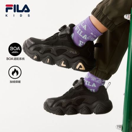 【斐乐狮爪】2025冬季新款中大童运动经典篮球鞋K55B441201