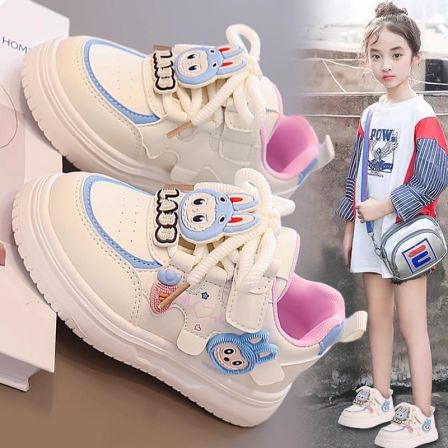 官方品牌旗舰店女童鞋子2025秋季新款儿童拉布布大童女孩运动板鞋