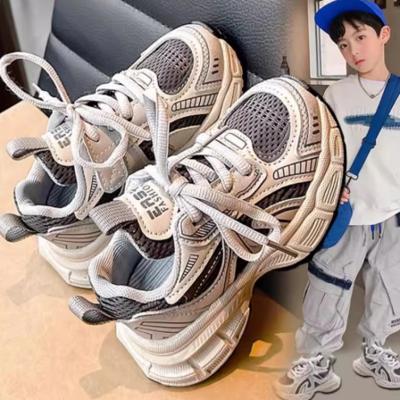 官方品牌旗舰店儿童老爹鞋2025新款秋季男童软底运动鞋中大童男孩