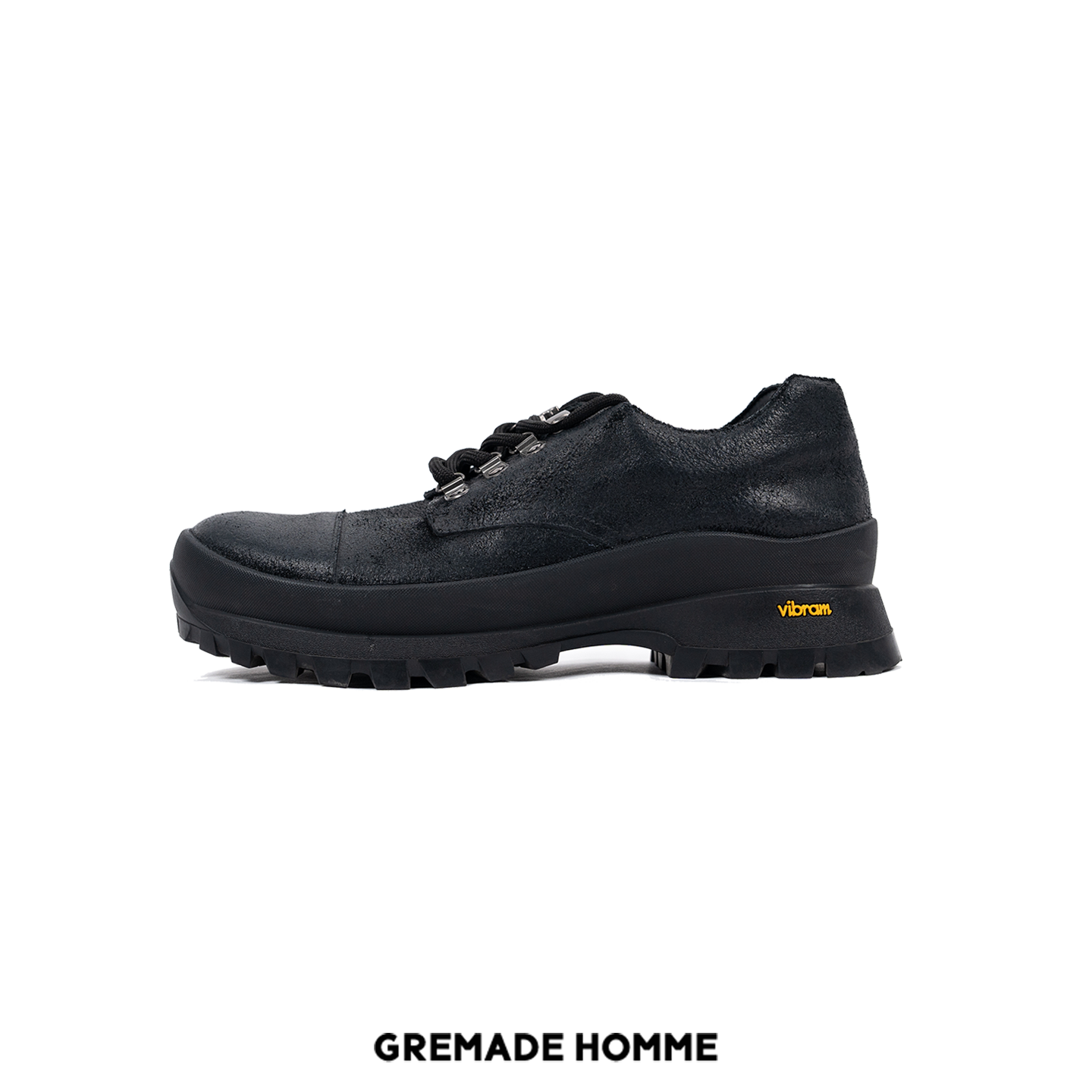 GREMADE 意大利VIRBAM头层牛皮刷蜡防水户外登山增高德比鞋主图