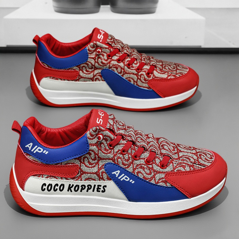 男鞋秋季2025新款一脚蹬小众设计感厚底轻便运动跑步阿甘老爹潮鞋主图