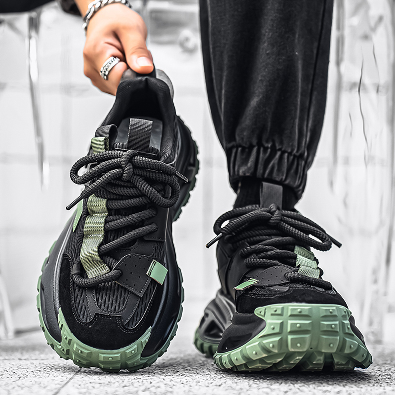 大头宽脚男鞋秋季防滑跑步运动鞋青少年爆款莆田潮流增高老爹潮鞋主图