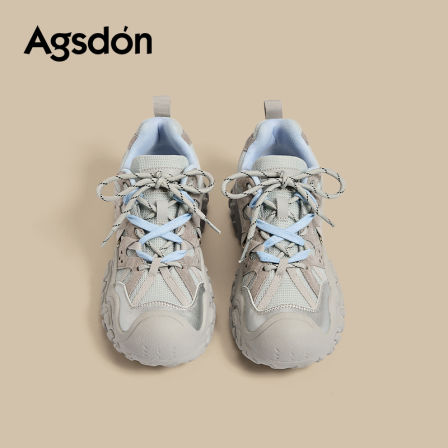 奥古狮登厚底登山鞋女2025新款秋季户外徒步轻量化时尚休闲运动鞋