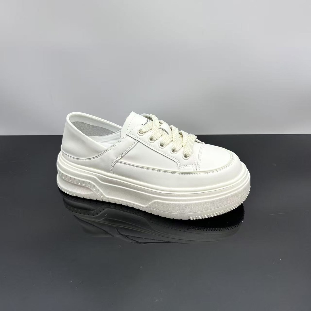 秋季新款板鞋平底休闲鞋低帮百搭系带小白鞋X检 2024-8主图