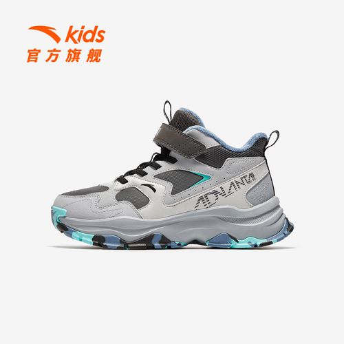 二棉山脊补贴安踏儿童男童棉鞋2025秋冬保暖防滑耐磨二棉高帮童鞋主图