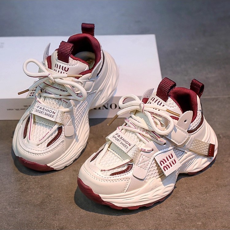 官网C&K女童鞋子2025新款秋季儿童运动鞋大童炸街轻便防滑老爹鞋主图