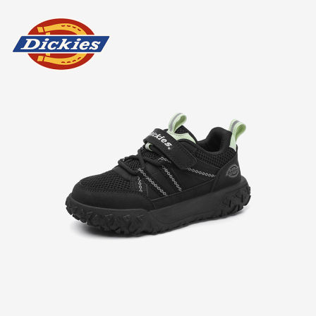 Dickies童鞋秋季透气运动鞋防滑软底网面中大童老爹鞋舒适休闲鞋