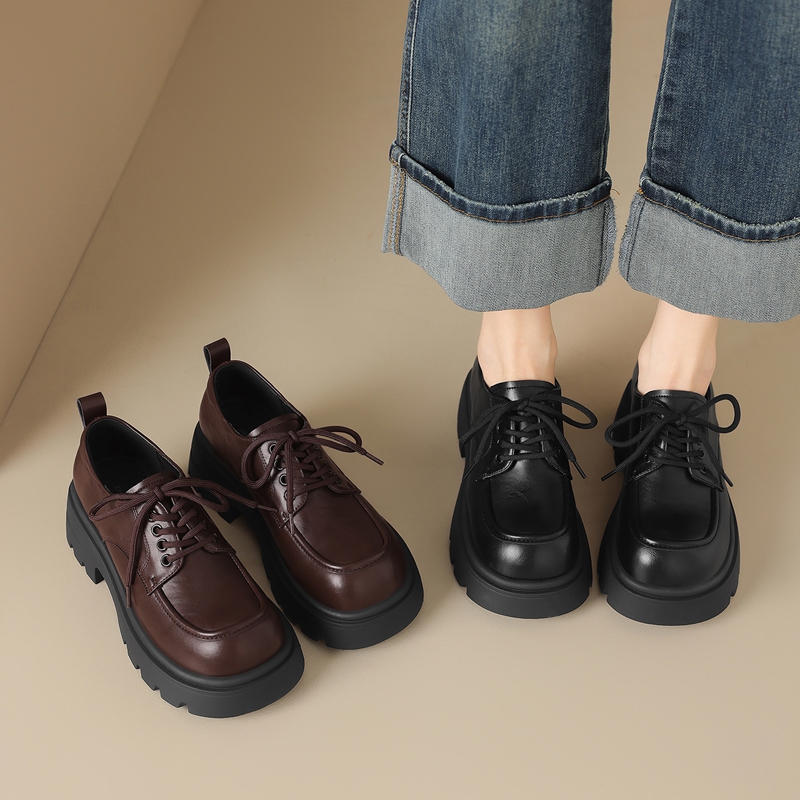 【李佳琦直播间超级琦妙日】ZHR则则复古英伦风乐福单鞋厚底百搭主图